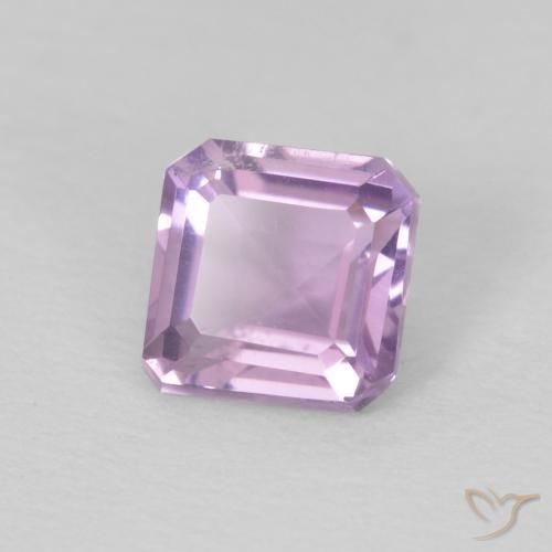 Améthyste Violet Rosâtre naturelle Octogone / coupe Émeraude, 0.65 ct, VS
