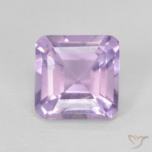 1.02ct Naturel Violet rosâtre léger Améthyste, Taille émeraude, VS