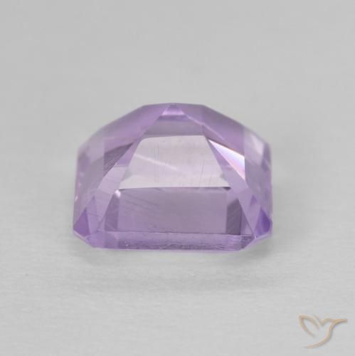 Améthyste Violet rosâtre léger naturelle Octogone / coupe Émeraude, 1.02 ct, VS