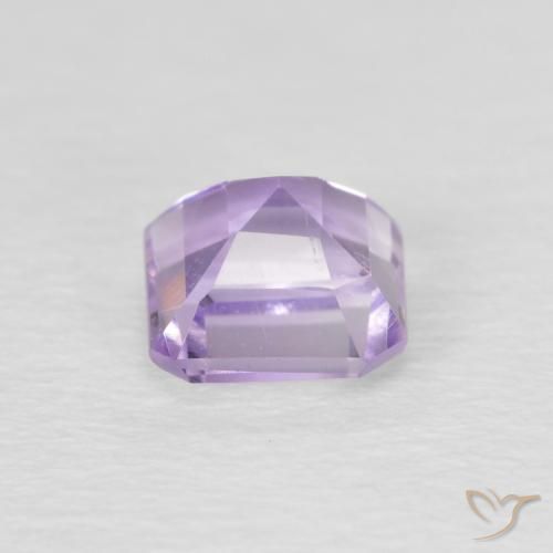 Améthyste Violet Sangria naturelle Octogone / coupe Émeraude, 0.65 ct, VVS
