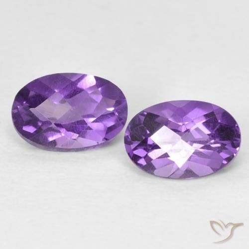 0.92ctw Naturel Violet moyen Améthyste, ovale, VVS