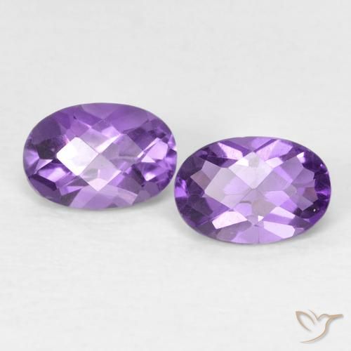 0.86ctw Naturel Violet vif Améthyste, ovale, VVS