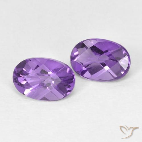 0.92ctw Naturel Violet foncé Améthyste, ovale, VVS