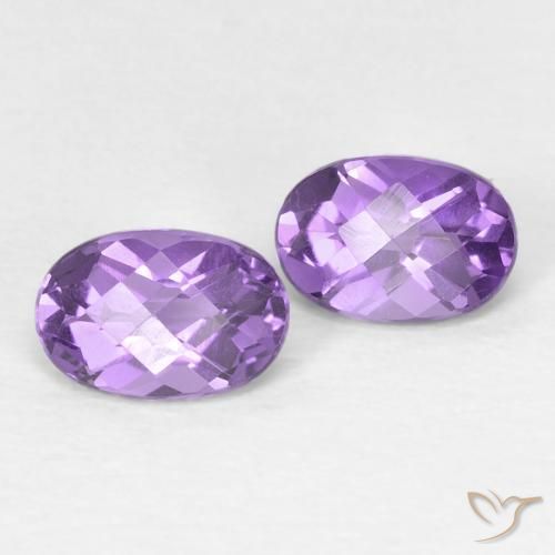 0.88ctw Naturel Violet foncé Améthyste, ovale, Opaque