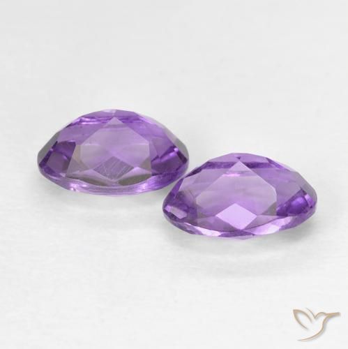 Shop natural 0.90ct Violet violacé Améthyste gems, ovale, from Brésil at GemSelect. In stock, global shipping!