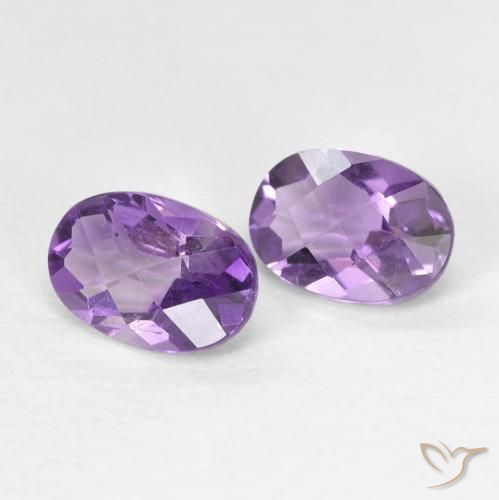 Shop natural 0.88ct Pourpre violacé moyen Améthyste gems, ovale, from Brésil at GemSelect. In stock, global shipping!