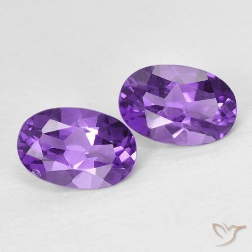 Shop natural 0.86ct Medium Light-Violet Améthyste gems, ovale, from Brésil at GemSelect. In stock, global shipping!