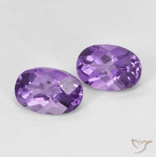 Shop natural 0.89ct Violet intense Améthyste gems, ovale, from Brésil at GemSelect. In stock, global shipping!