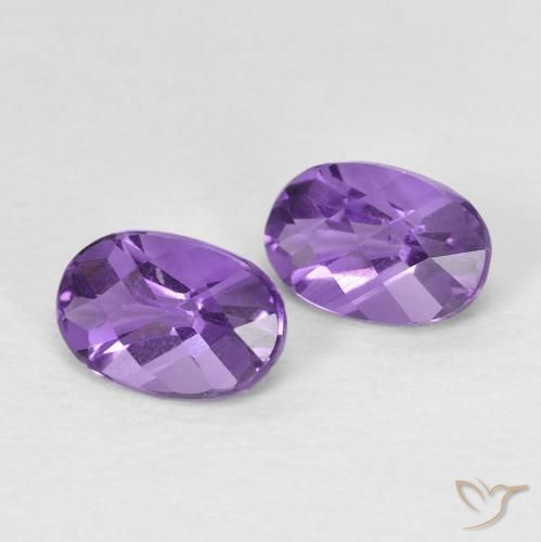 0.92ctw Naturel Violet vif Améthyste, ovale, VS