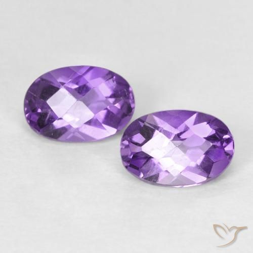 Shop natural 0.92ct Violet intense Améthyste gems, ovale, from Brésil at GemSelect. In stock, global shipping!
