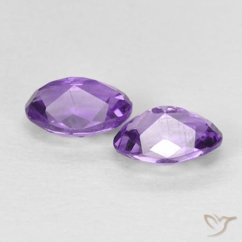 Shop natural 0.92ct Violet intense Améthyste gems, ovale, from Brésil at GemSelect. In stock, global shipping!