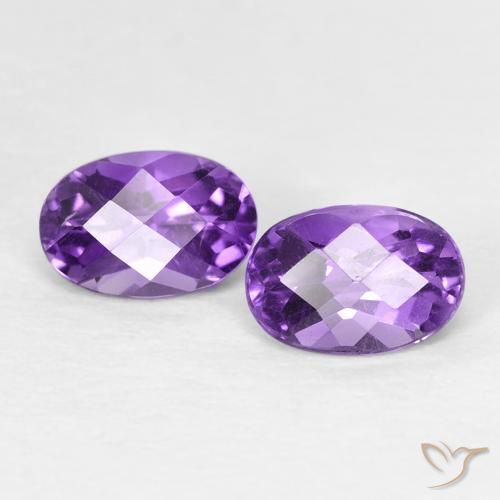 Shop natural 0.95ct Violet intense Améthyste gems, ovale, from Brésil at GemSelect. In stock, global shipping!