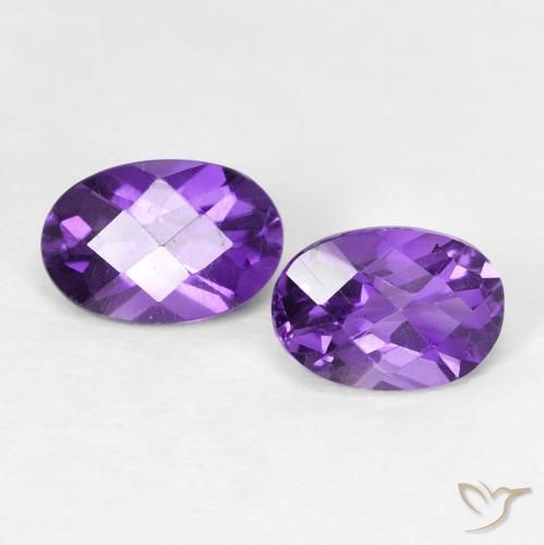 Shop natural 0.96ct Violet foncé Améthyste gems, ovale, from Brésil at GemSelect. In stock, global shipping!
