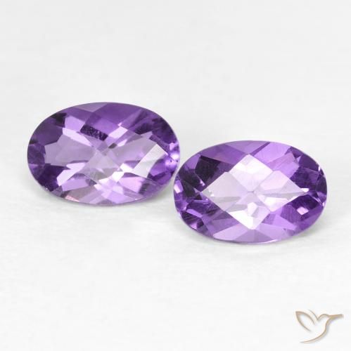 0.92ctw Naturel Violet moyen Améthyste, ovale, VS