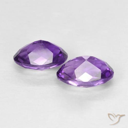 Shop natural 0.90ct Violet intense Améthyste gems, ovale, from Brésil at GemSelect. In stock, global shipping!
