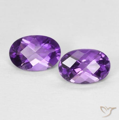 0.88ctw Naturel Violet vif Améthyste, ovale, VVS