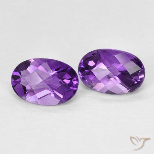 Shop natural 0.88ct Violet vif Améthyste gems, ovale, from Brésil at GemSelect. In stock, global shipping!