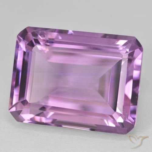 Améthyste Violet violacé naturelle Octogone / coupe Émeraude, 24.65 ct, VS