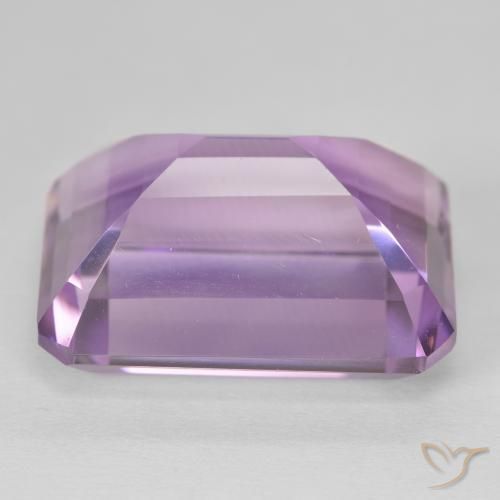 Améthyste Medium Light Purplish-Violet naturelle Octogone / coupe Émeraude, 23.96 ct, VVS