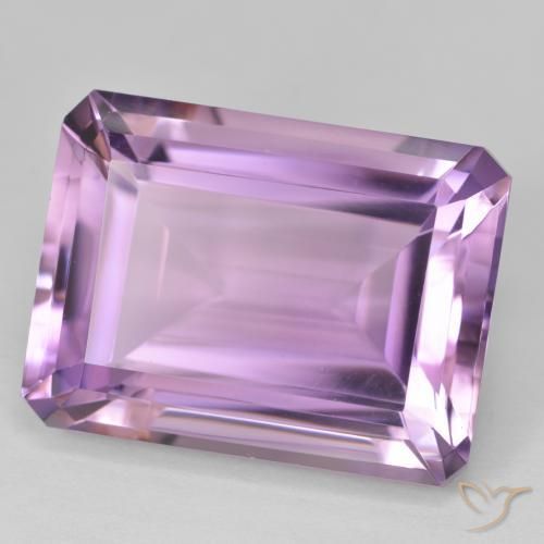 Améthyste Violet violacé naturelle Octogone / coupe Émeraude, 23.19 ct, VVS