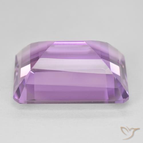 Améthyste Medium Light Purplish-Violet naturelle Octogone / coupe Émeraude, 18.39 ct, VVS