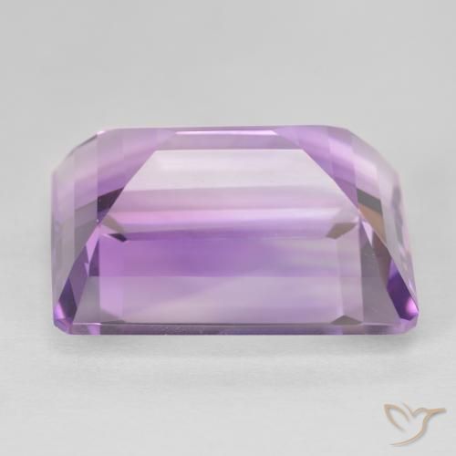 Améthyste Medium Light Purplish-Violet naturelle Octogone / coupe Émeraude, 22.77 ct, VVS