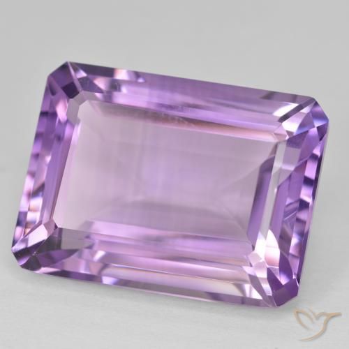 Améthyste Violet foncé naturelle Octogone / coupe Émeraude, 22.52 ct, VVS