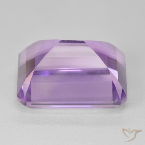 Améthyste Violet rose moyen naturelle Octogone / coupe Émeraude, 19.73 ct, VVS