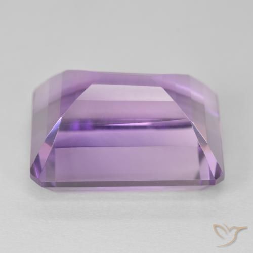 Améthyste Violet rose moyen naturelle Octogone / coupe Émeraude, 19.72 ct, VVS
