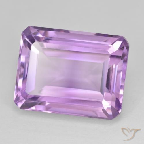 Améthyste Violet moyen naturelle Octogone / coupe Émeraude, 18.77 ct, VVS