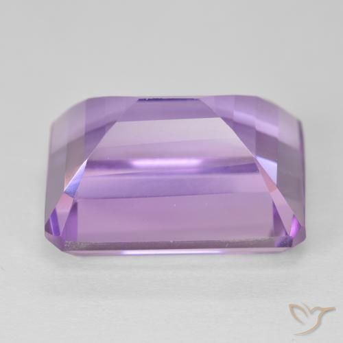 Améthyste Violet rose moyen naturelle Octogone / coupe Émeraude, 20.29 ct, VVS