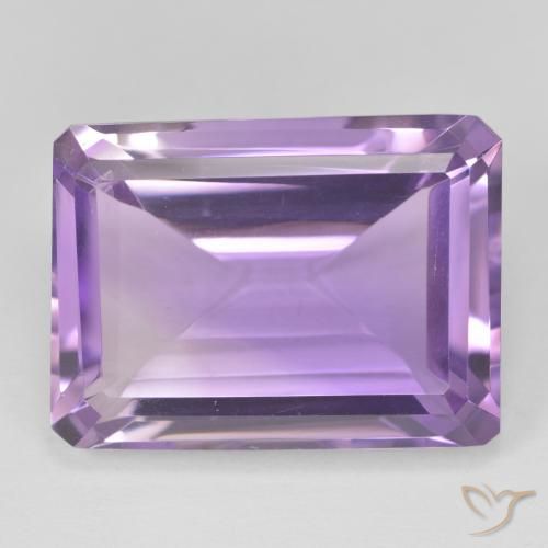 20.96ct Naturel Violet moyen Améthyste, Taille émeraude, VVS