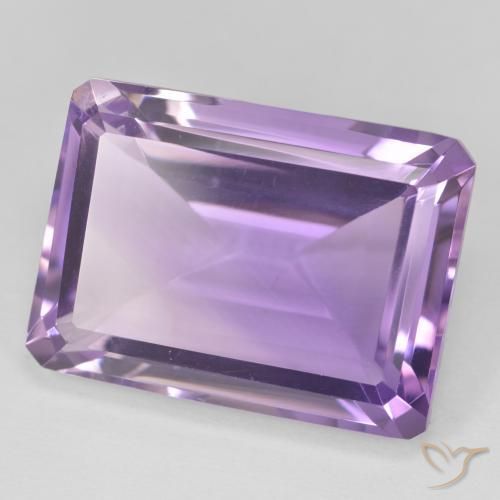 Améthyste Violet moyen naturelle Octogone / coupe Émeraude, 20.96 ct, VVS