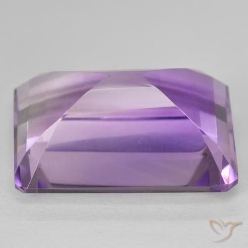 Améthyste Violet moyen naturelle Octogone / coupe Émeraude, 20.96 ct, VVS