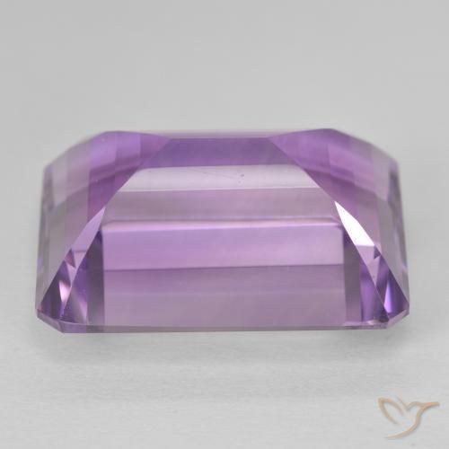 Améthyste Medium Light Purplish-Violet naturelle Octogone / coupe Émeraude, 22.46 ct, VVS