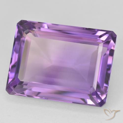 Améthyste Violet foncé naturelle Octogone / coupe Émeraude, 24.25 ct, VVS