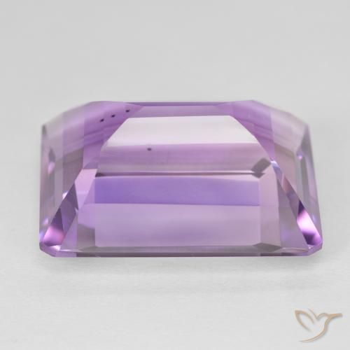 Améthyste Violet Rosâtre naturelle Octogone / coupe Émeraude, 21.50 ct, VVS