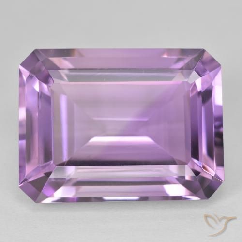 22.71ct Naturel Violet violacé Améthyste, Taille émeraude, VVS