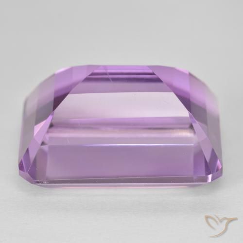 Améthyste Medium Light Purplish-Violet naturelle Octogone / coupe Émeraude, 25.46 ct, VVS