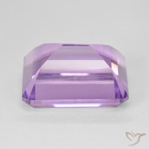 Améthyste Violet Rosâtre naturelle Octogone / coupe Émeraude, 19.79 ct, VVS-VS