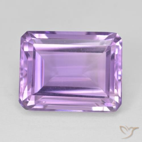 19.93ct Naturel Violet moyen Améthyste, Taille émeraude, VVS-VS