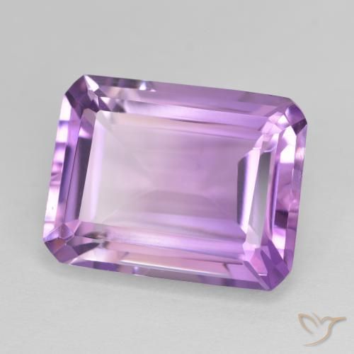 Améthyste Violet Rosâtre naturelle Octogone / coupe Émeraude, 16.33 ct, VS