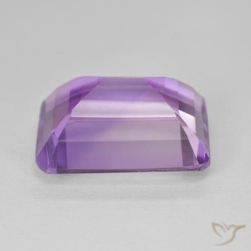 Améthyste Violet Rosâtre naturelle Octogone / coupe Émeraude, 16.33 ct, VS
