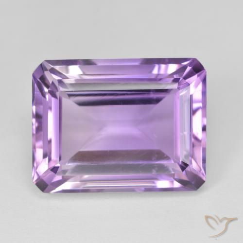 17.93ct Naturel Violet moyen Améthyste, Taille émeraude, VS