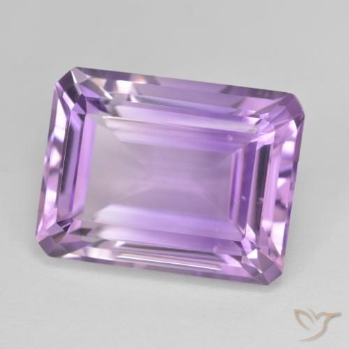 Améthyste Violet moyen naturelle Octogone / coupe Émeraude, 17.93 ct, VS