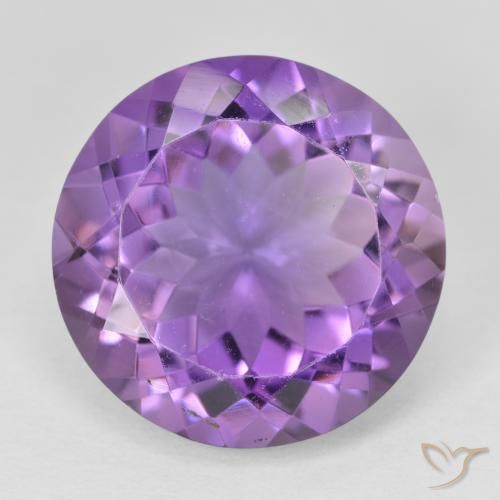 Améthyste Violet Rosâtre naturelle Tour, 12.47 ct, VVS