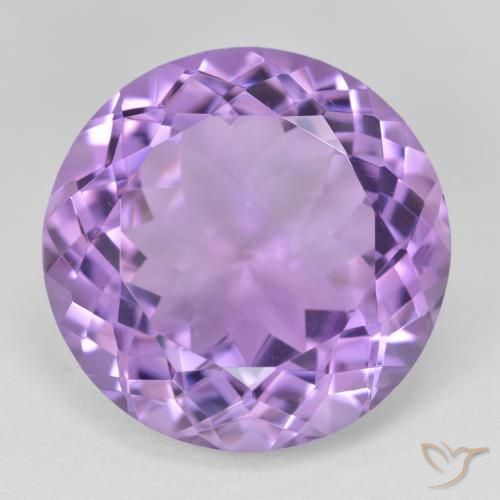25.83ct Naturel Violet moyen Améthyste, Tour, VVS