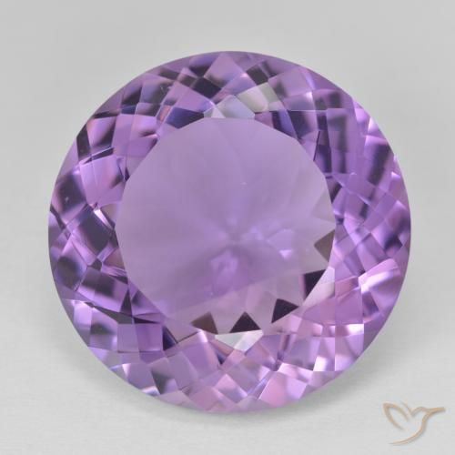 22.99ct Naturel Violet moyen Améthyste, Tour, VVS