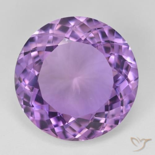 24.81ct Naturel Violet foncé Améthyste, Tour, VVS
