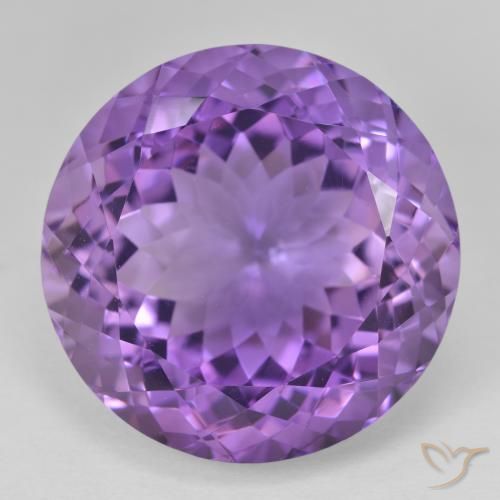 29.03ct Naturel Violet foncé Améthyste, Tour, VVS